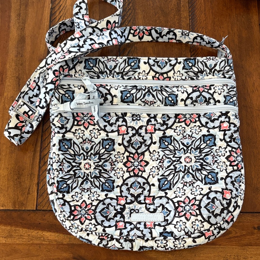 Vera Bradley Quilted Crossbody Hipster Blue Floral
NWOT
